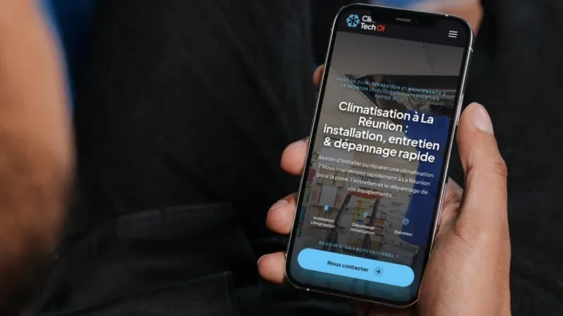 Aperçu du site Clim Tech